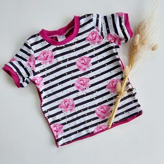 Rose Ringer Tee Size 2